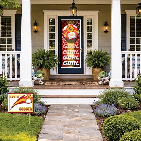 11.5" x 15.5" Spain Soccer Plastic Yard Sign